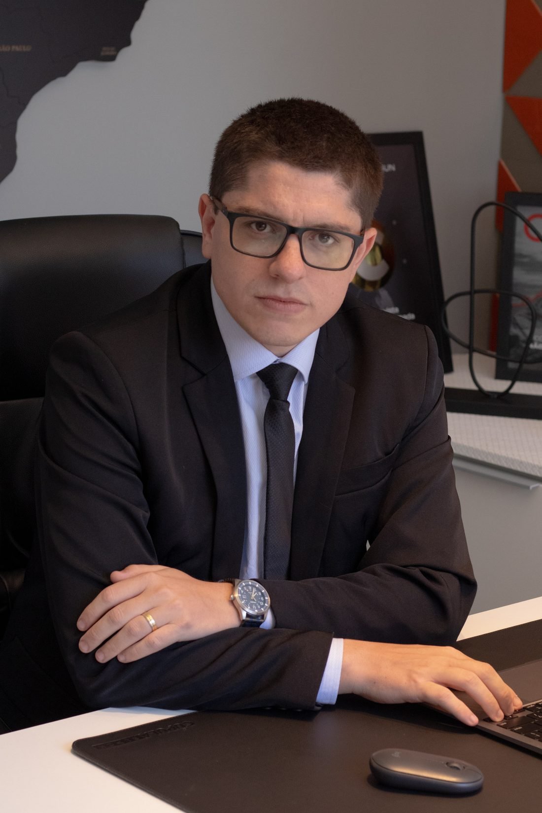 Rodrigo Campagnolo, advogado, no escritório